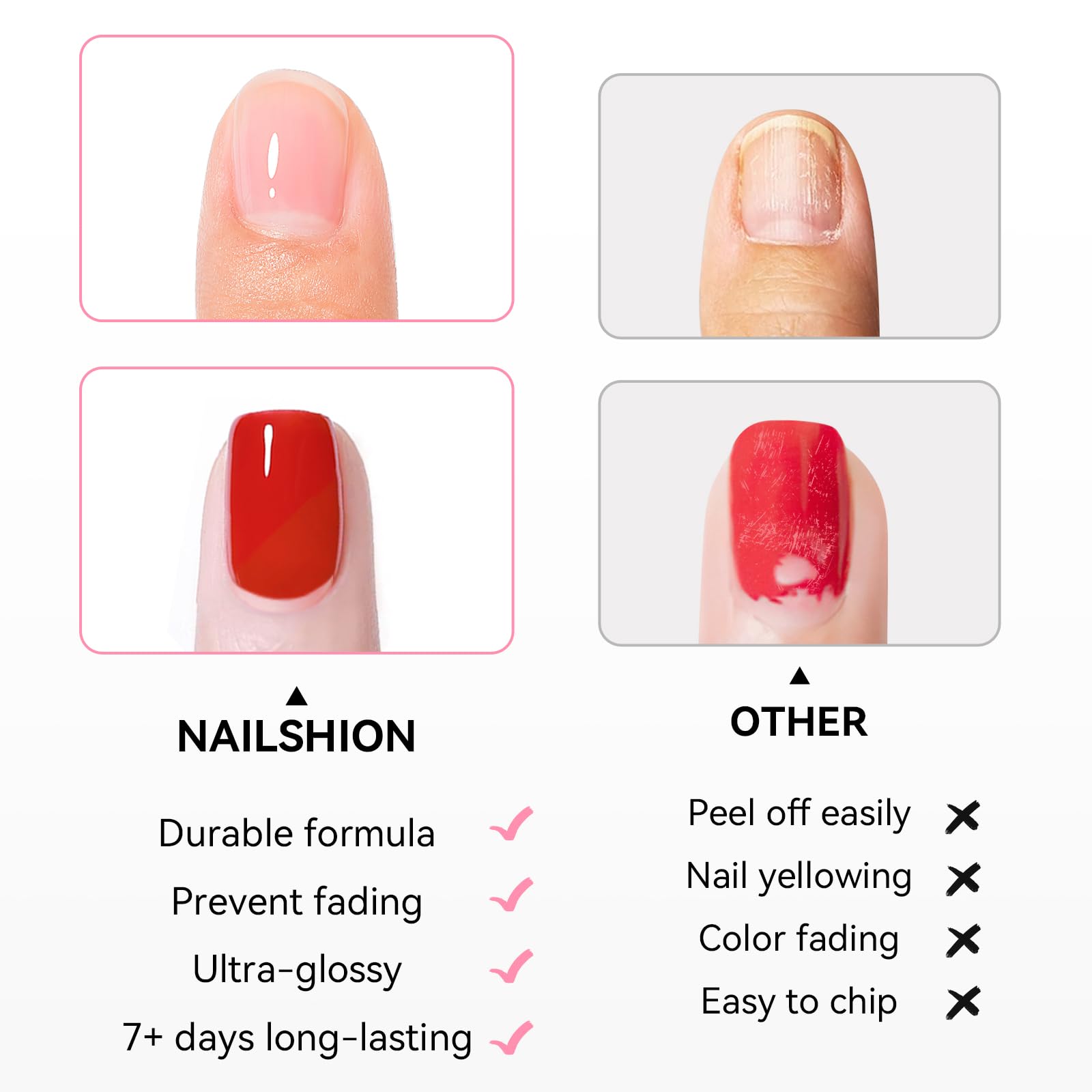 Nailshion vernis compatible vernis ordinaire facilite votre routine.
