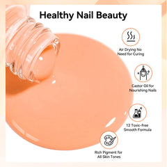 Nailshion couche de finition transparente apporte brillance et résistance.