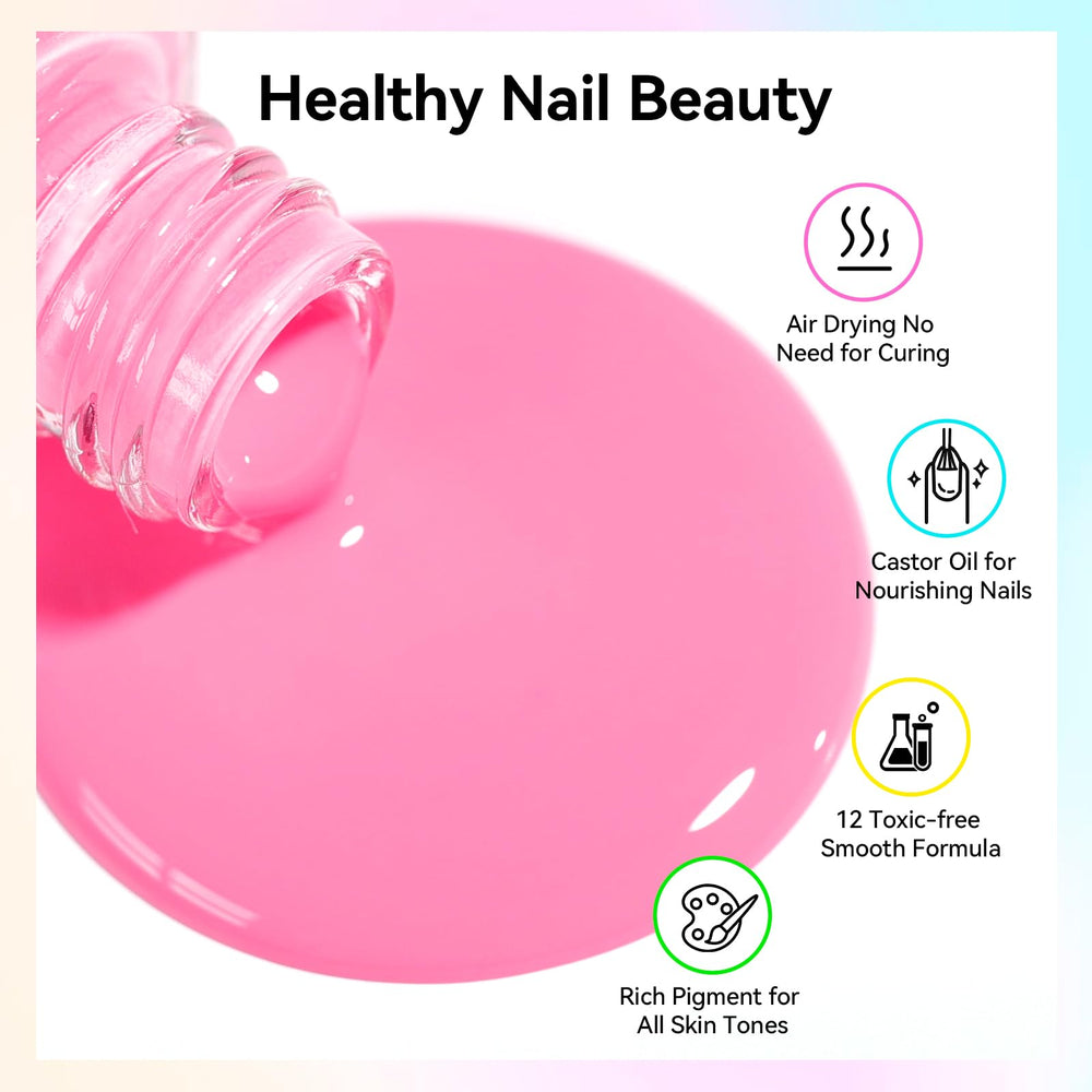Nailshion couche supérieure, finition brillante durable.