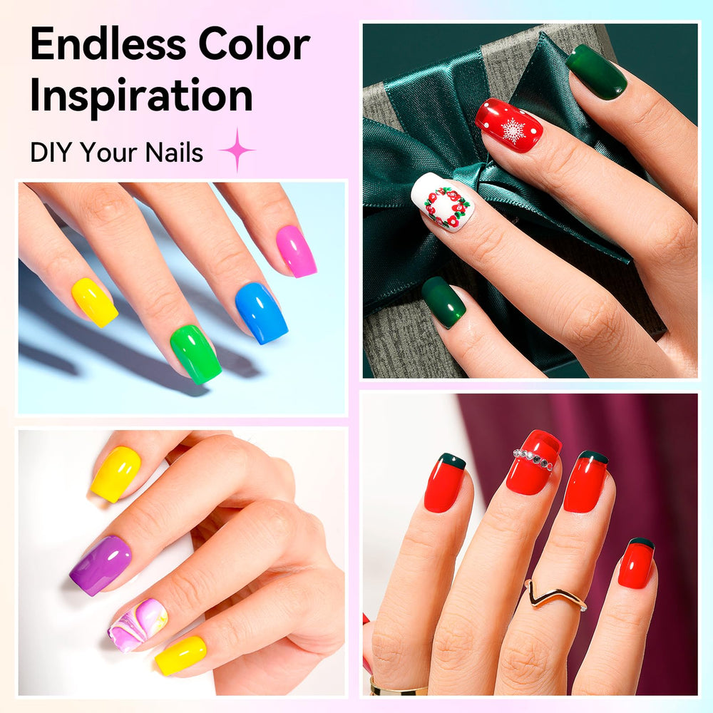 Nailshion ensemble 16 couleurs, vernis variés pour créer des effets artistiques.