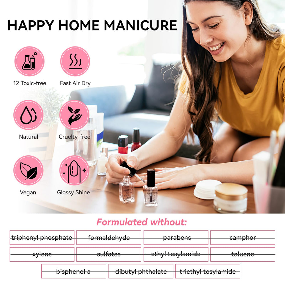 Nailshion formule végane sans jaunissement pour des ongles sains