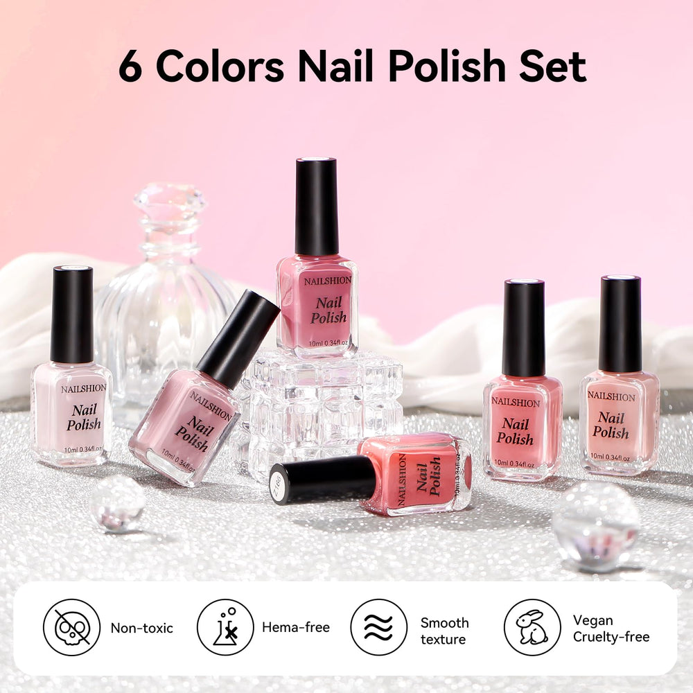 Nailshion pigments non toxiques pour une manicure sûre à domicile.
