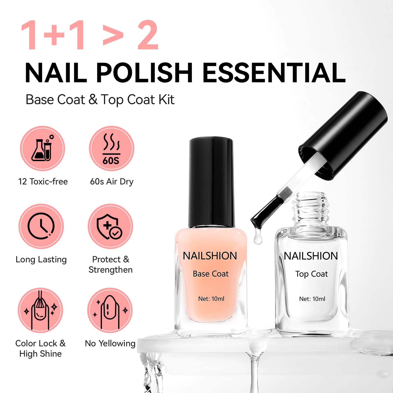 Nailshion sechage rapide a l'air pour une manucure rapide.