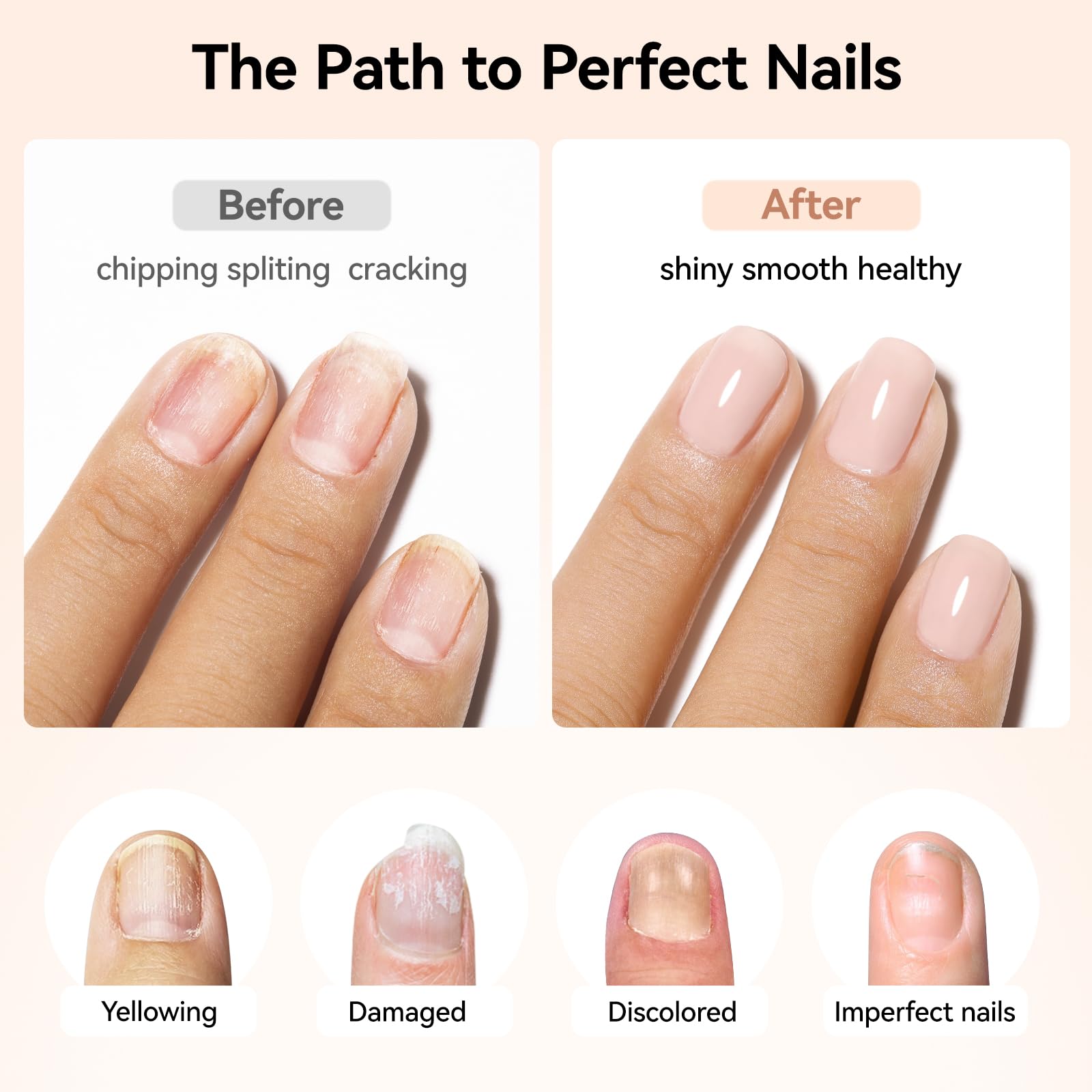 Nailshion soin ongles sans 15 ingrédients formule douce.