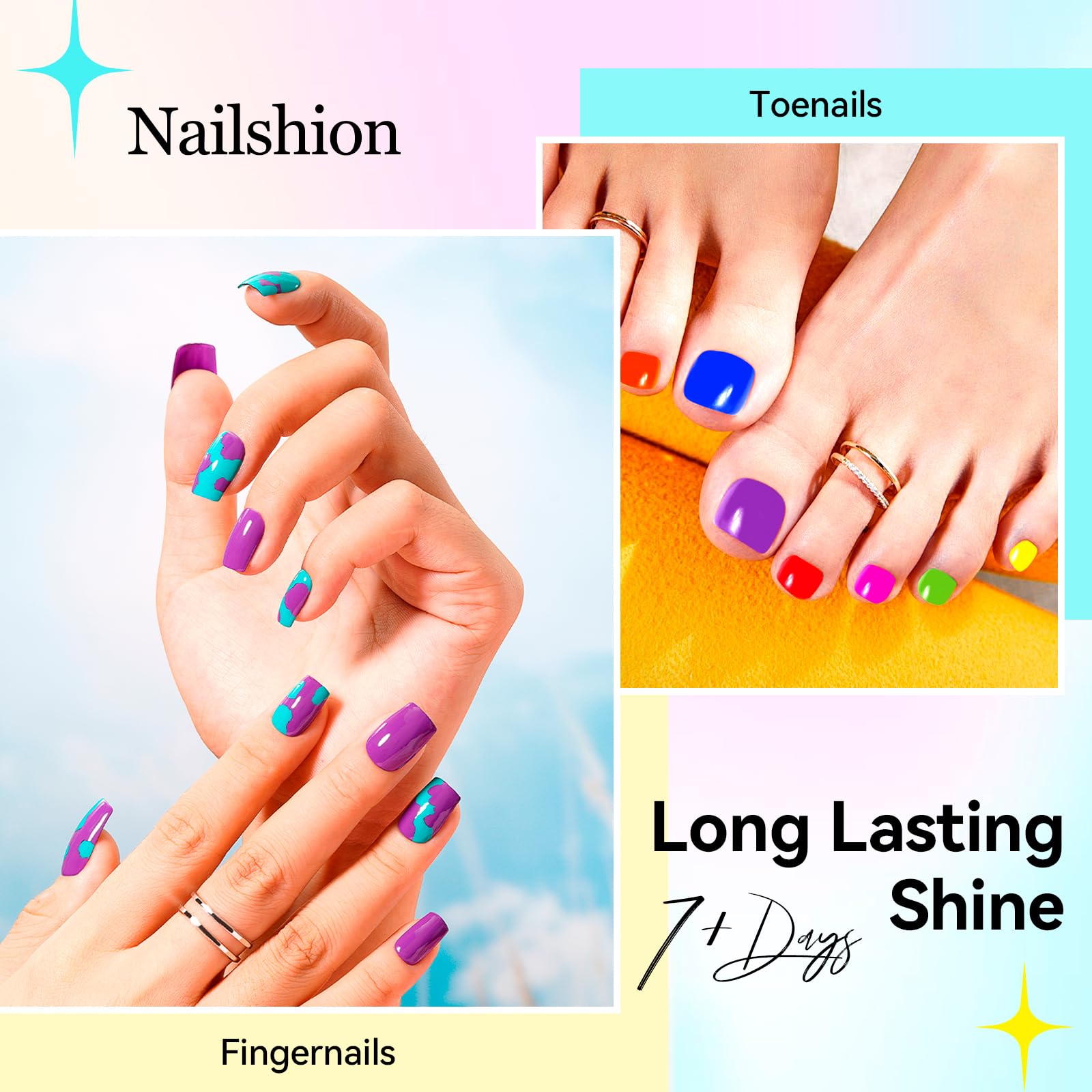Nailshion tampons démaquillants, faciles à retirer pour les retouches.