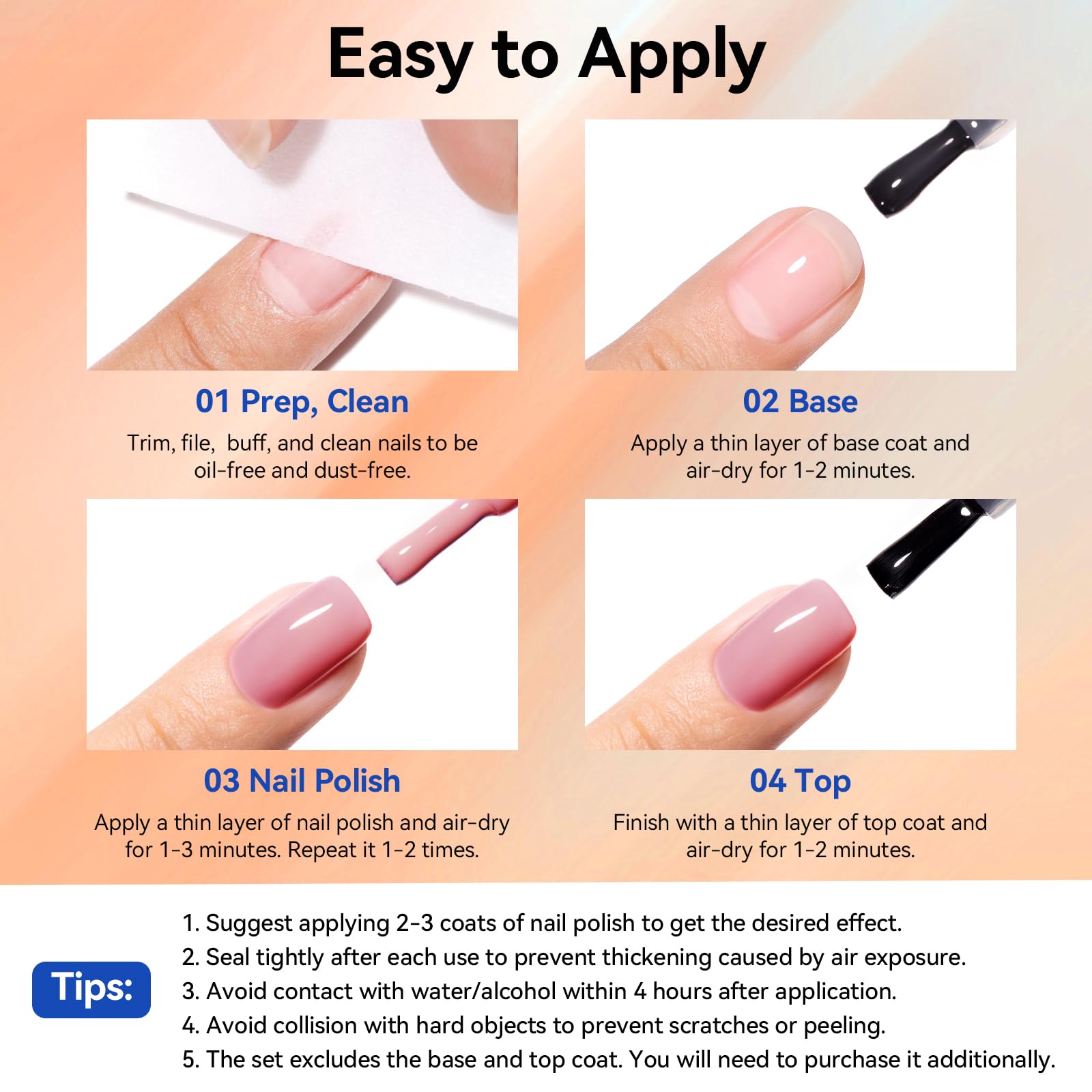 Conseils Nailshion: base et top coat pour prévenir l’écaillage et le lifting