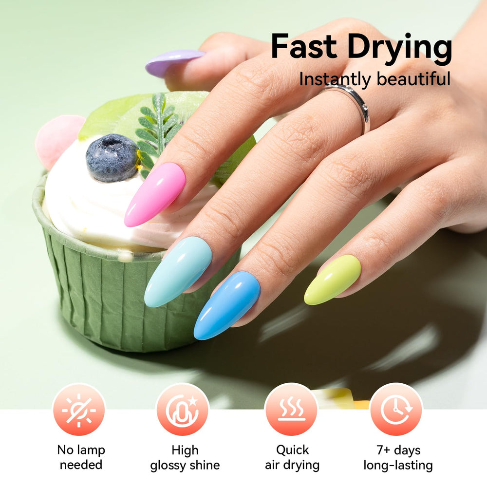 Nailshion vernis menthe arc-en-ciel, application fluide et contrôlée