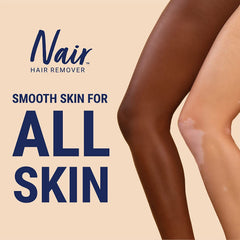 Texture crème douce Nair prête à l’application sur la peau.
