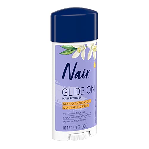 Crème dépilatoire Nair Glide On – peau nourrie après épilation.