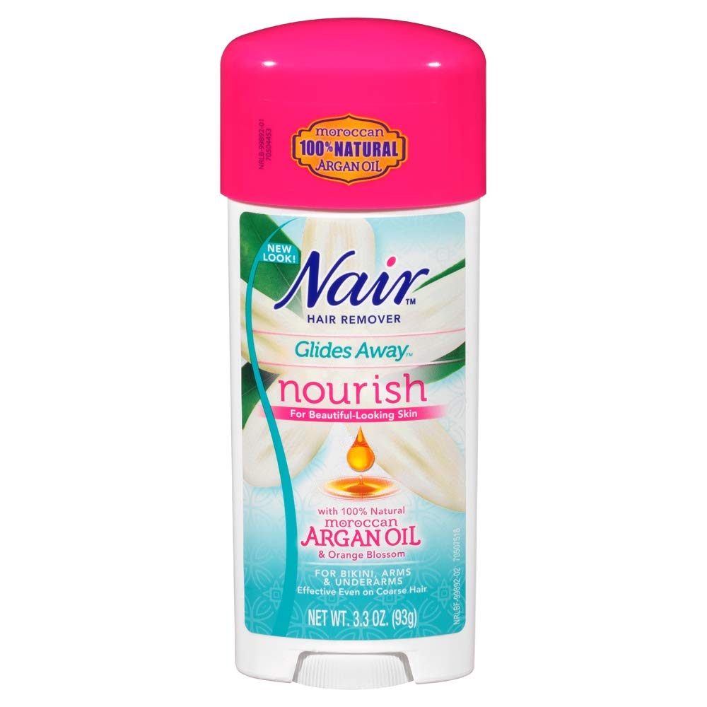 Nair stick d'épilation glisse sur la peau avec huile d'argan pour une épilation rapide
