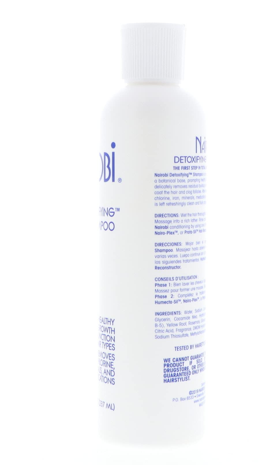 Nairobi shampoing detoxifiant – parfum doux accompagne le rituel.