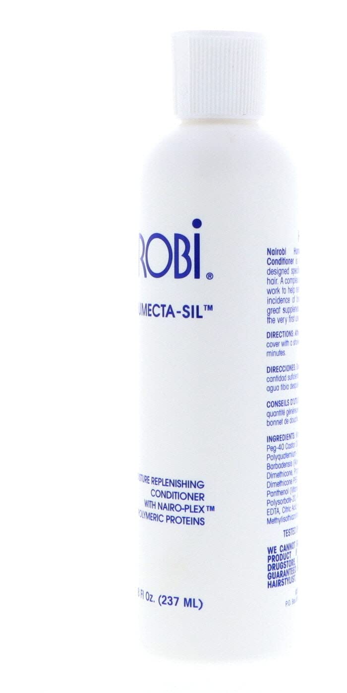 Cheveux secs gagnent en hydratation avec Nairobi Humecta-Sil.
