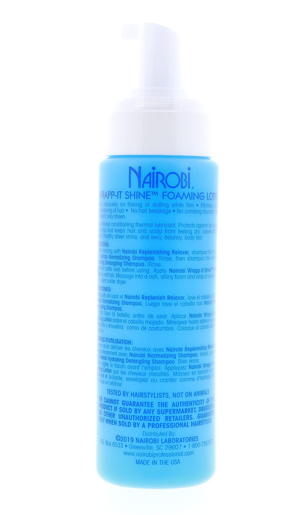 Nairobi Wrapp-It Shine night routine scene highlighting gentle, soothing wash.