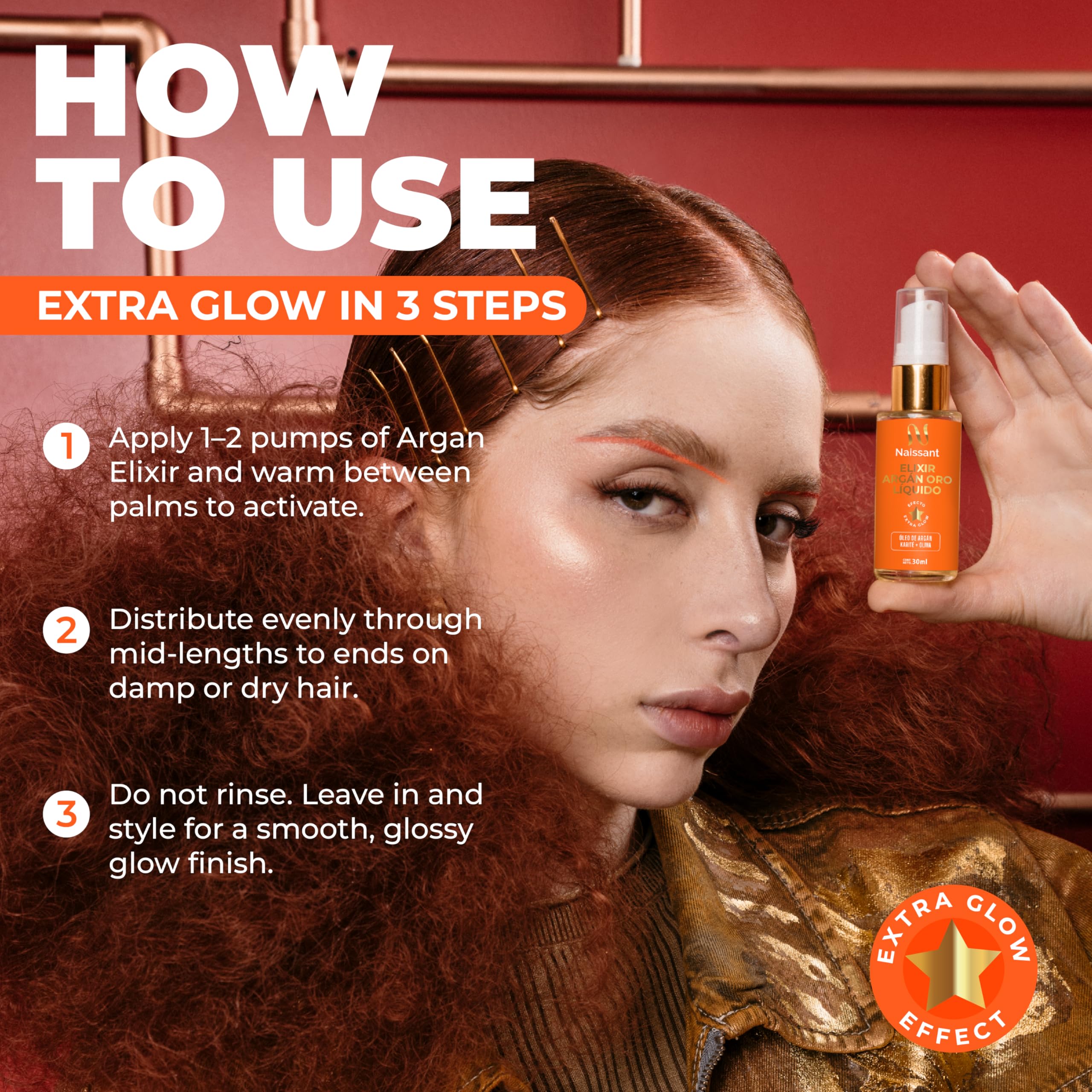 Naissant Elixir Argan Oil cheveux-sensibles: formule douce pour cheveux sensibles.