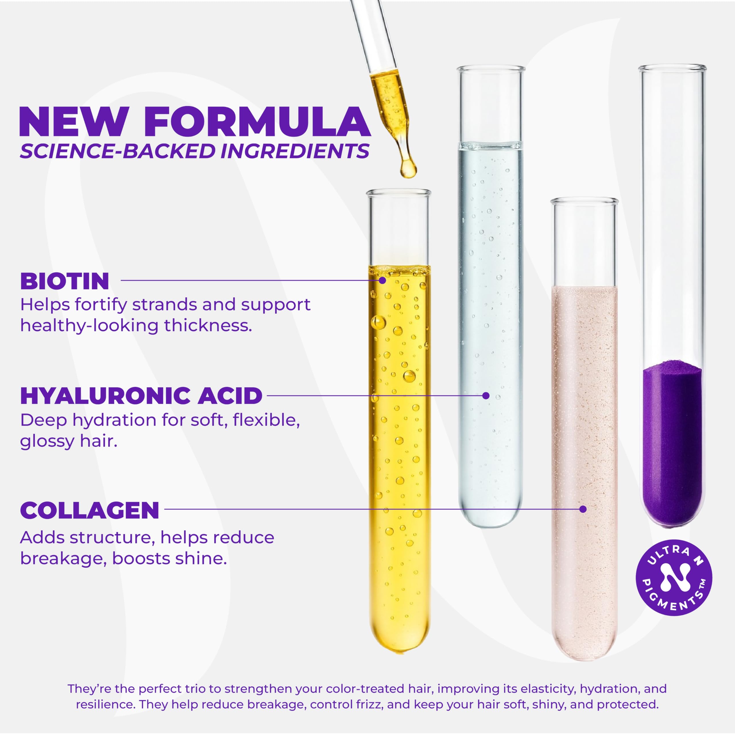 Naissant Hyaluronique B5 et Collagène – Hydrate et renforce l’élasticité des cheveux.