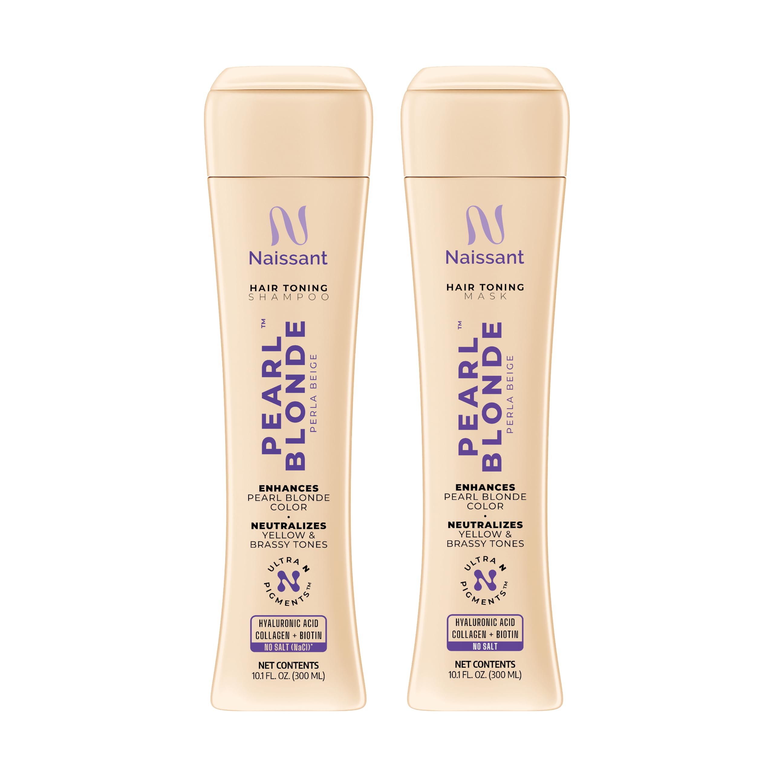 Naissant Shampoing Violet – Bouteille élégante pour neutraliser les reflets jaunes.