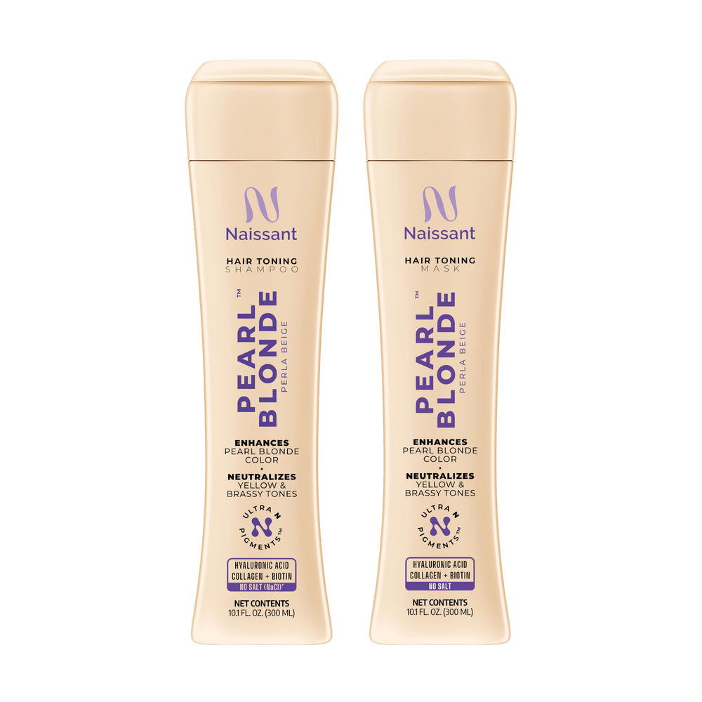 Naissant Shampoing Violet – Bouteille élégante pour neutraliser les reflets jaunes.