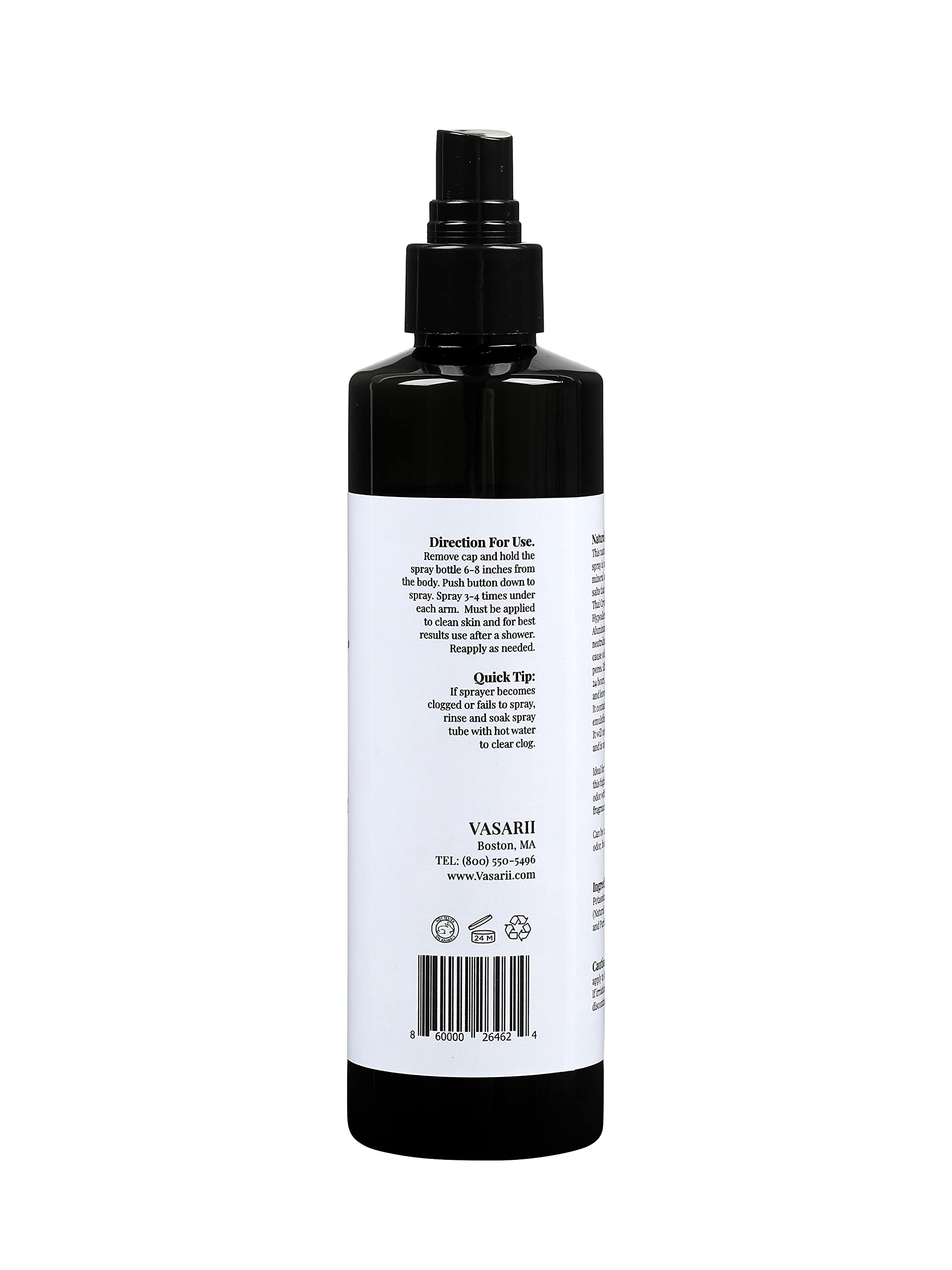 Nakd Thai Crystal Déodorant Spray – routine quotidienne discrète et efficace sans résidus visibles.