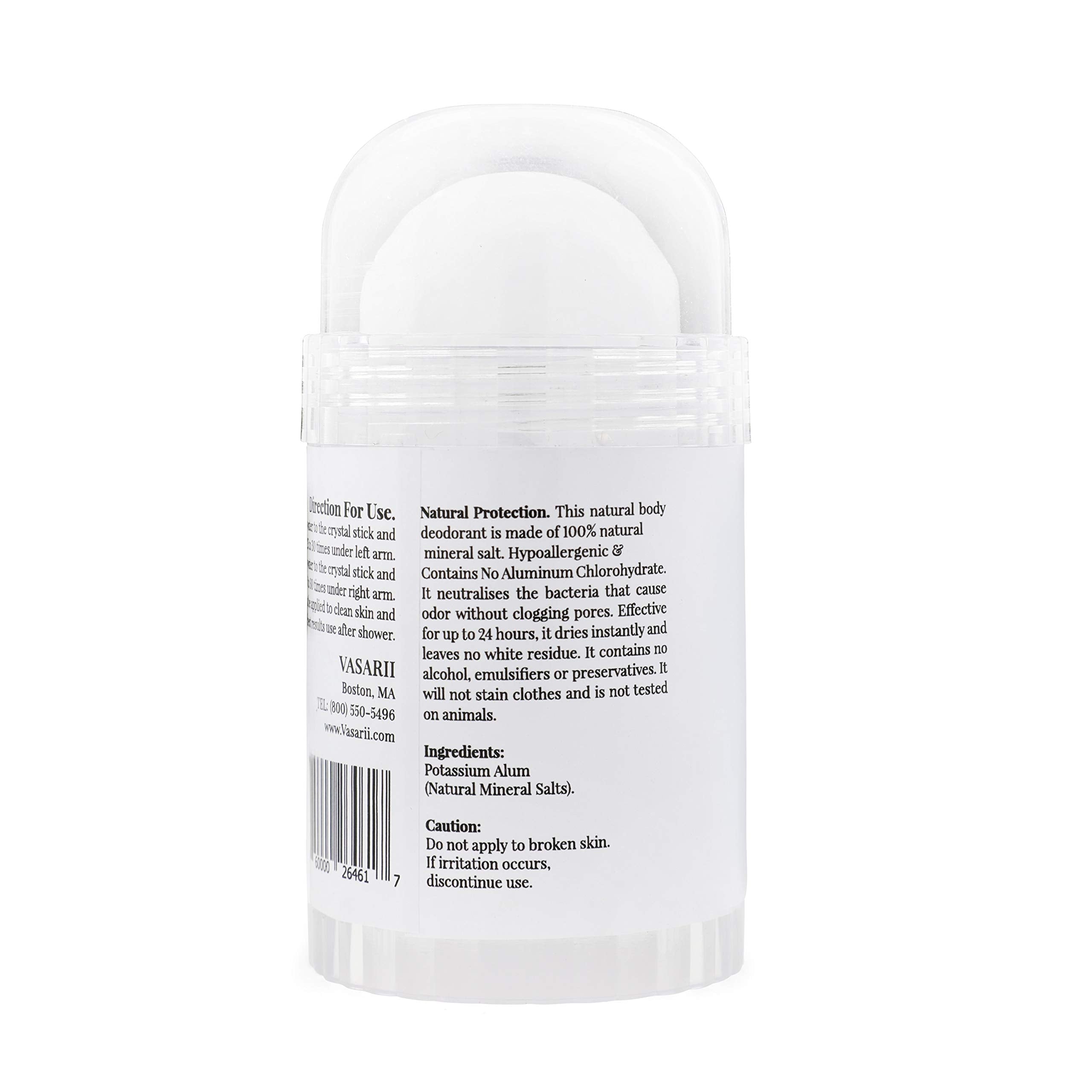 Emballage minimaliste du pack Nakd Thai Crystal Déodorant Stone.