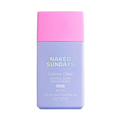 Naked Sundays CabanaGlow SPF50 Blush-compact : protection SPF50 et éclat rosé durable.