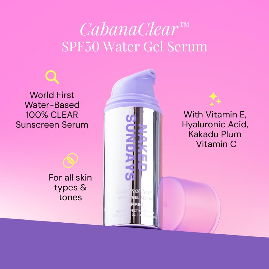 Naked Sundays CabanaClear-vitamine-e-kakadu-plum, antioxydants naturels pour protection cutanée.