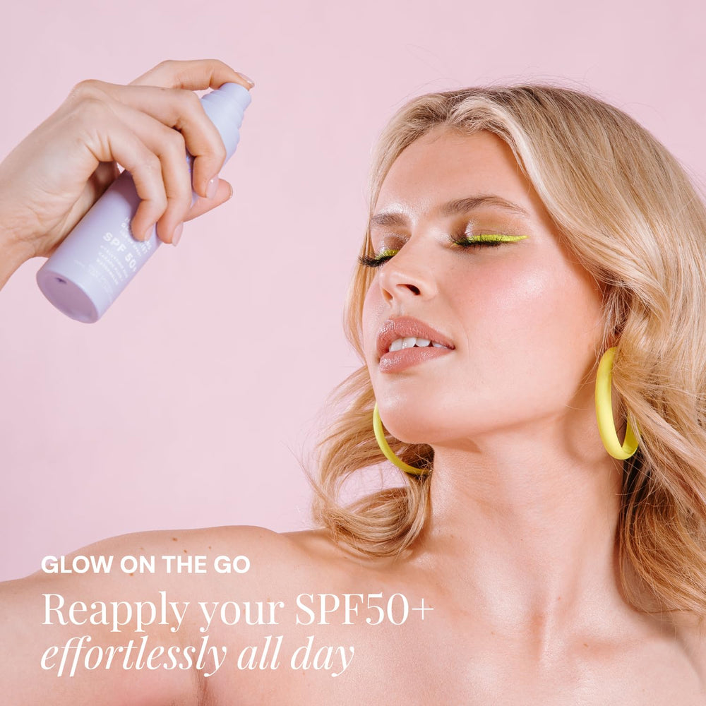 Naked Sundays SPF50 hyaluronique hydratation durable pour peau fraîche.