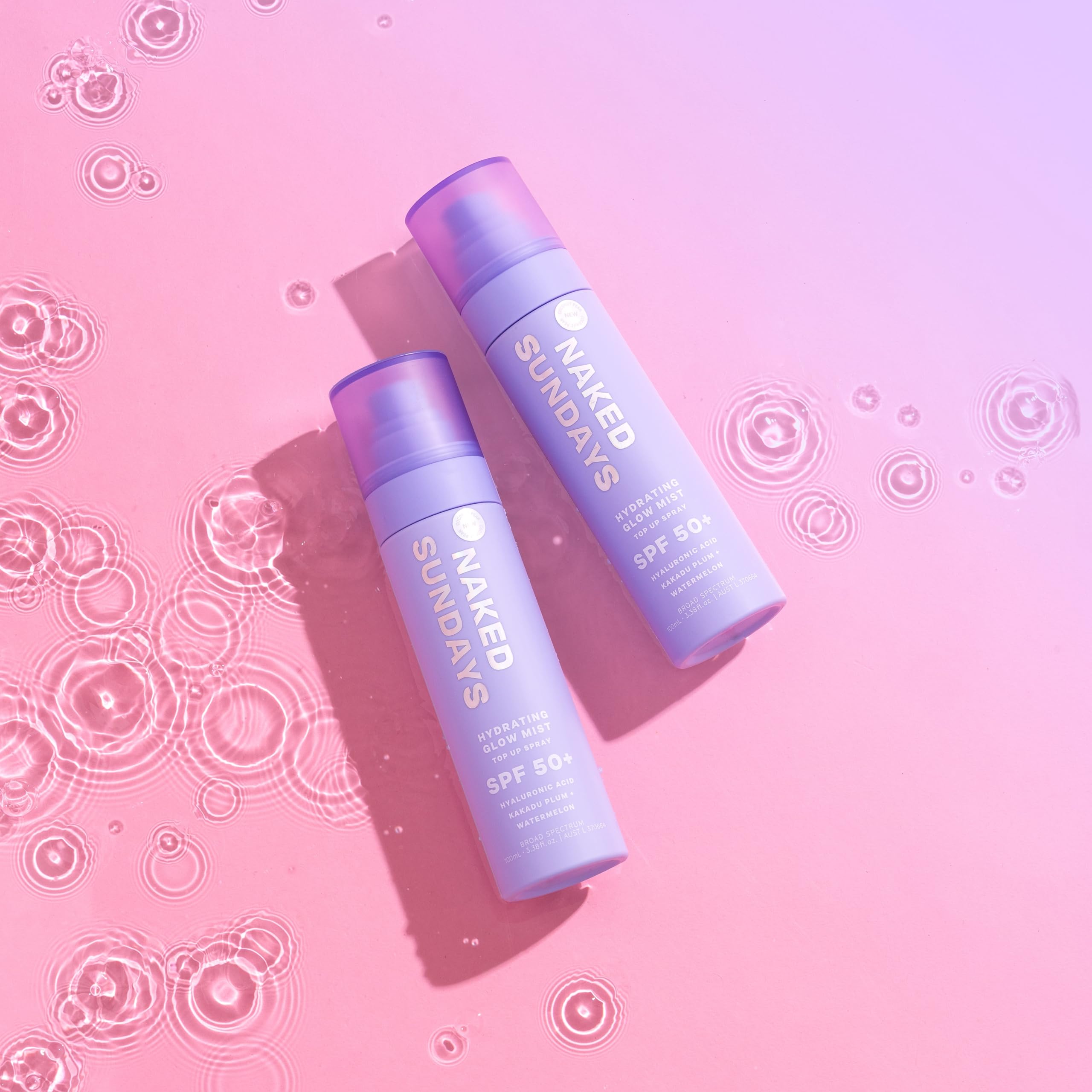 Naked Sundays SPF50 usage quotidien extérieur protection portable.