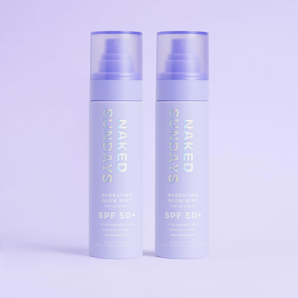 Naked Sundays utilisation quotidienne, spray luxueux pour maquillage et protection.