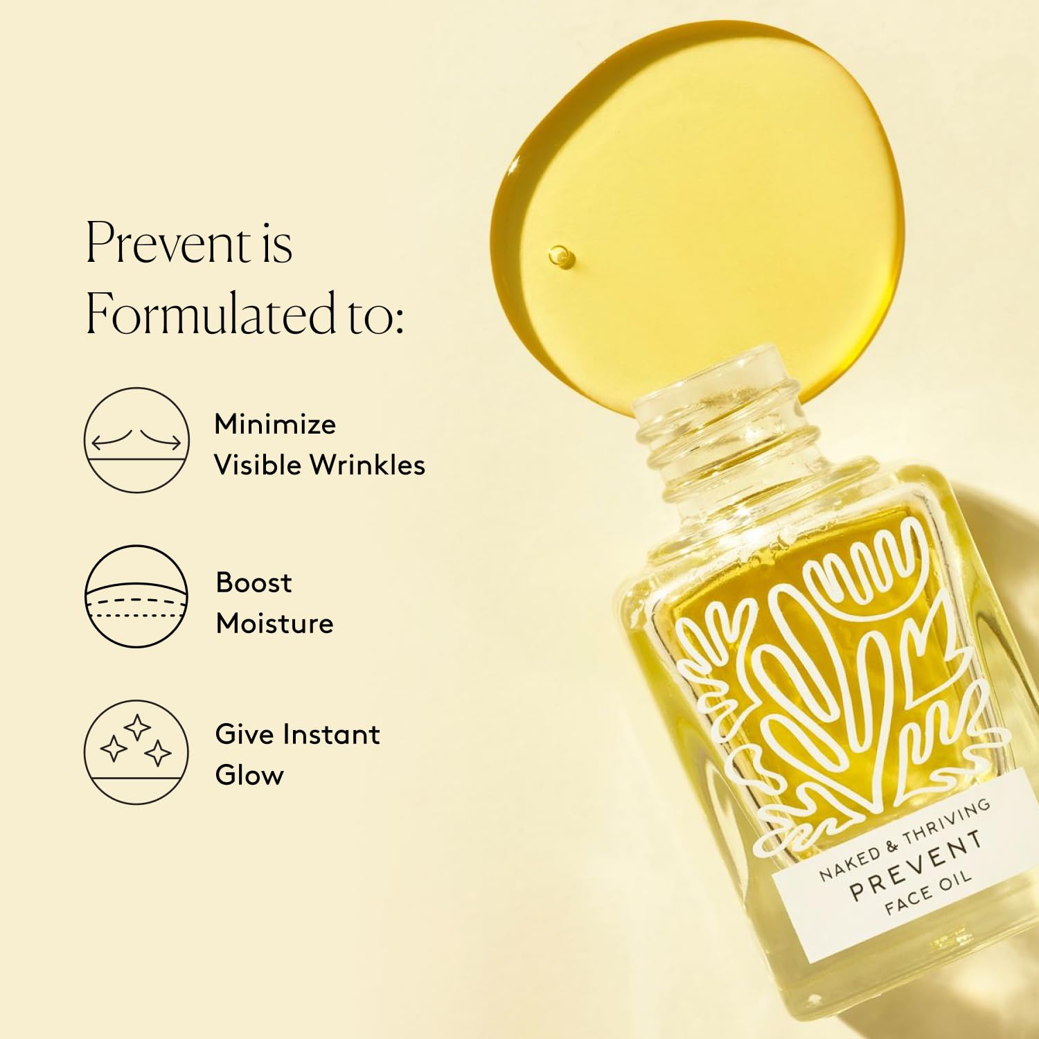 Huile-graines-carotte Naked & Thriving Prevent pour éclairer le teint et atténuer les taches.