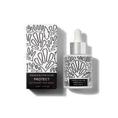 Naked & Thriving Protect Serum, flacon pompe 30ml, hydratation et protection.