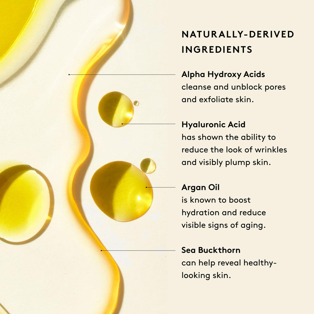 Huile Visage Rejuvenate Naked & Thriving: goutte unique pour lisser et hydrater.