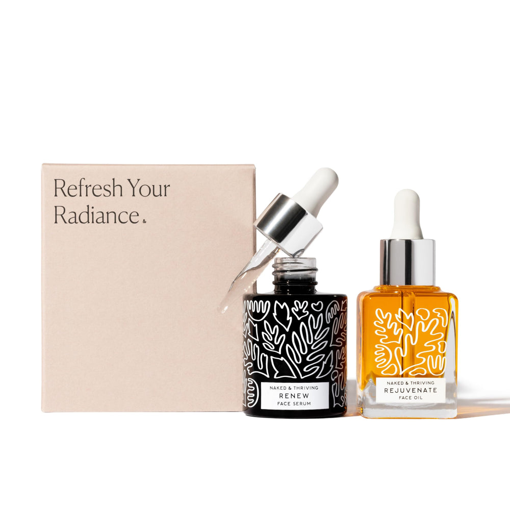 Renew Sérum Nuit Naked & Thriving: texture fluide prête à pénétrer.