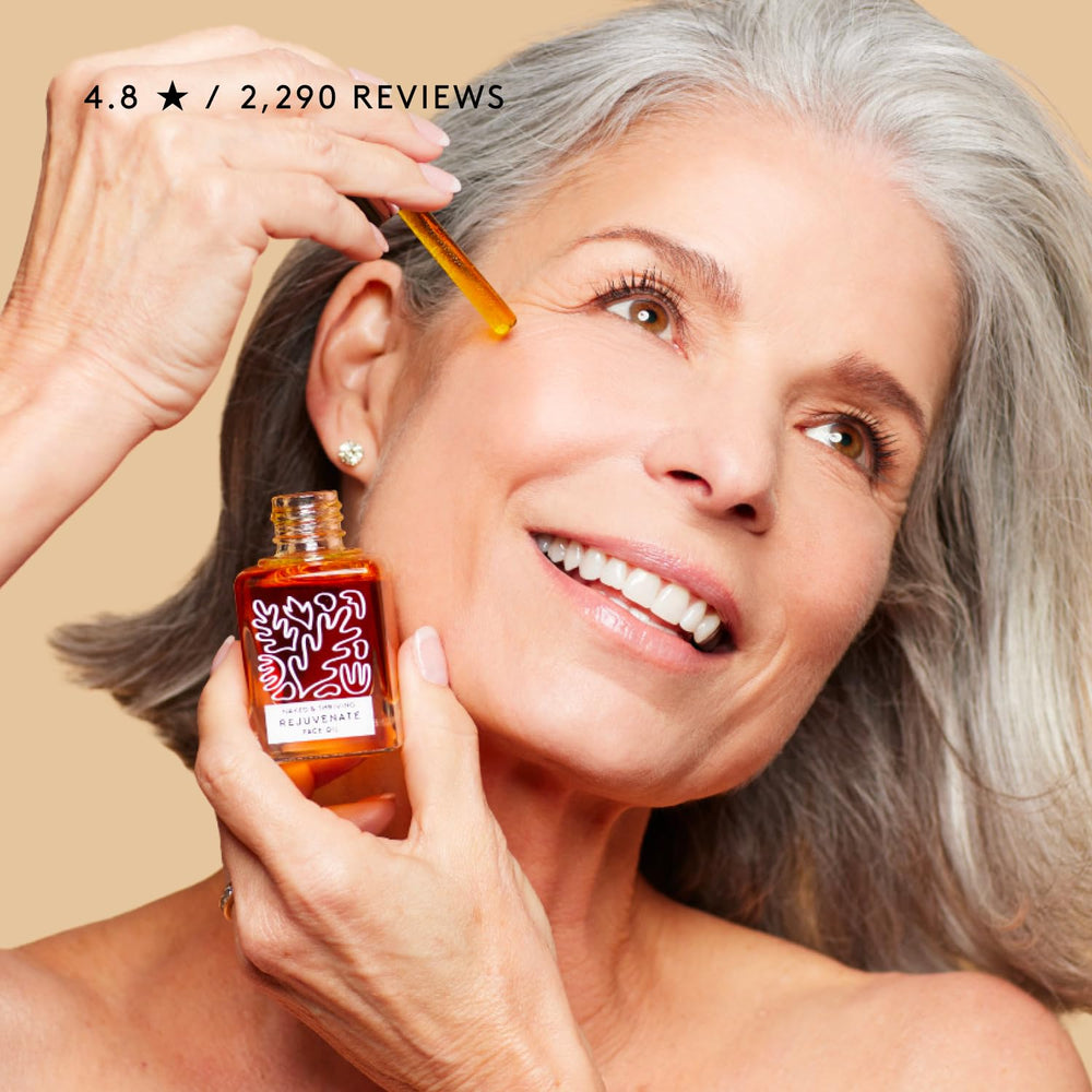 Emballage verre recyclable Naked & Thriving Rejuvenate, approche éco-responsable.