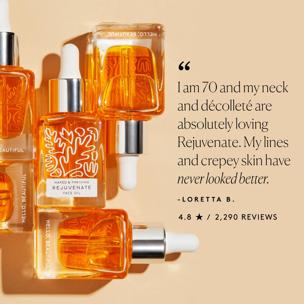 Formule vegan et cruelty-free Naked & Thriving Rejuvenate, soin éthique.