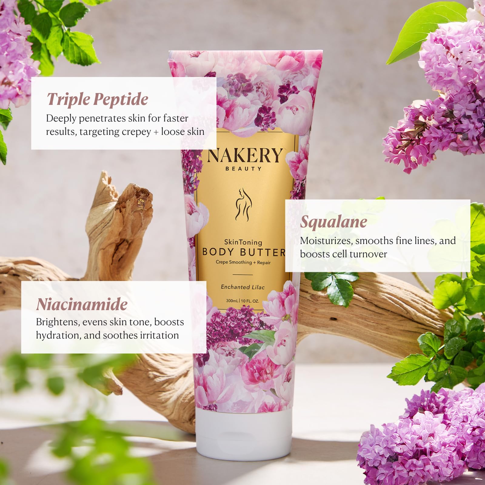 Nakery Beurre Corp Tonifiant Pot Lilas: texture riche et douceur durable.