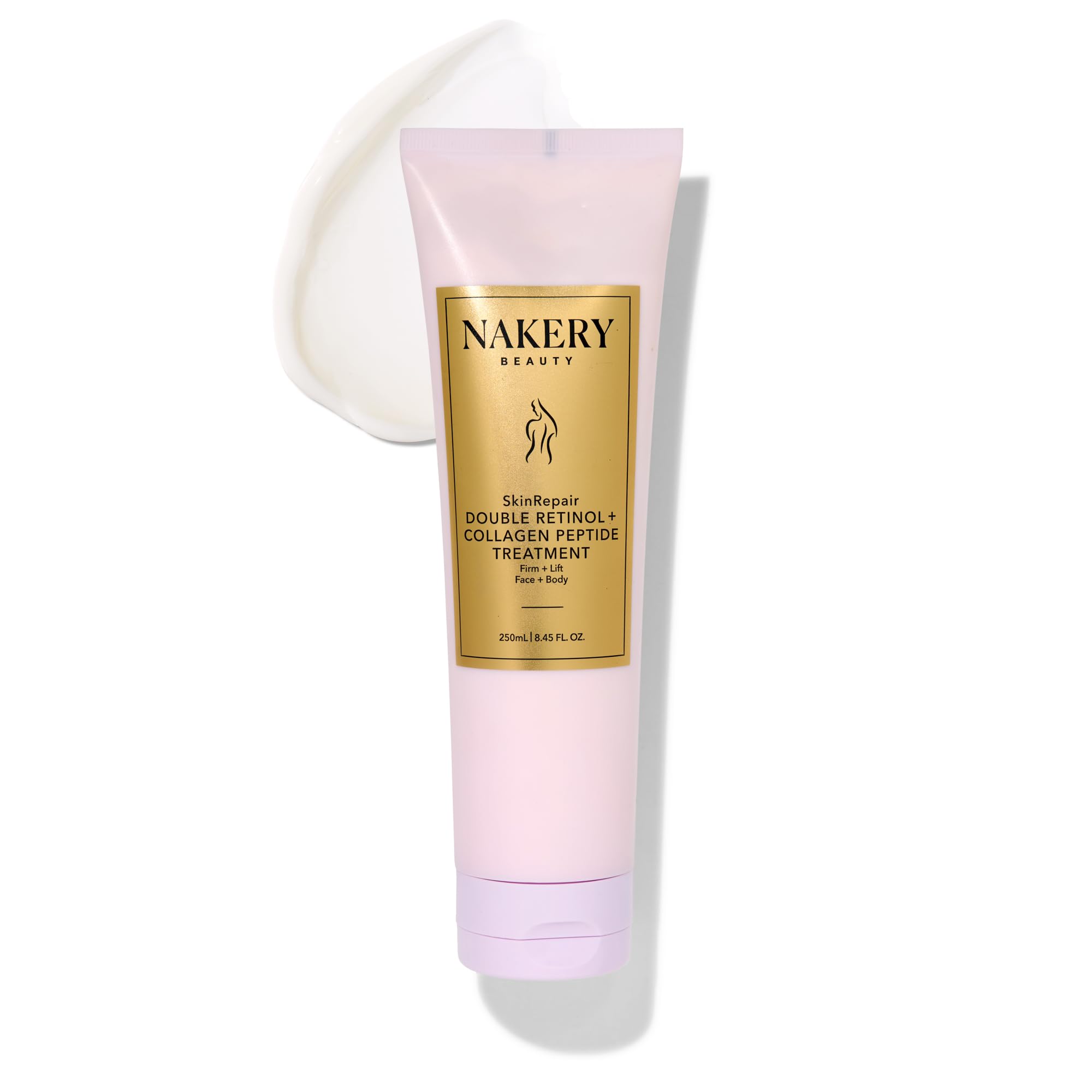 La bouteille Nakery Retinol Crème pour le visage offre une hydratation ciblée.