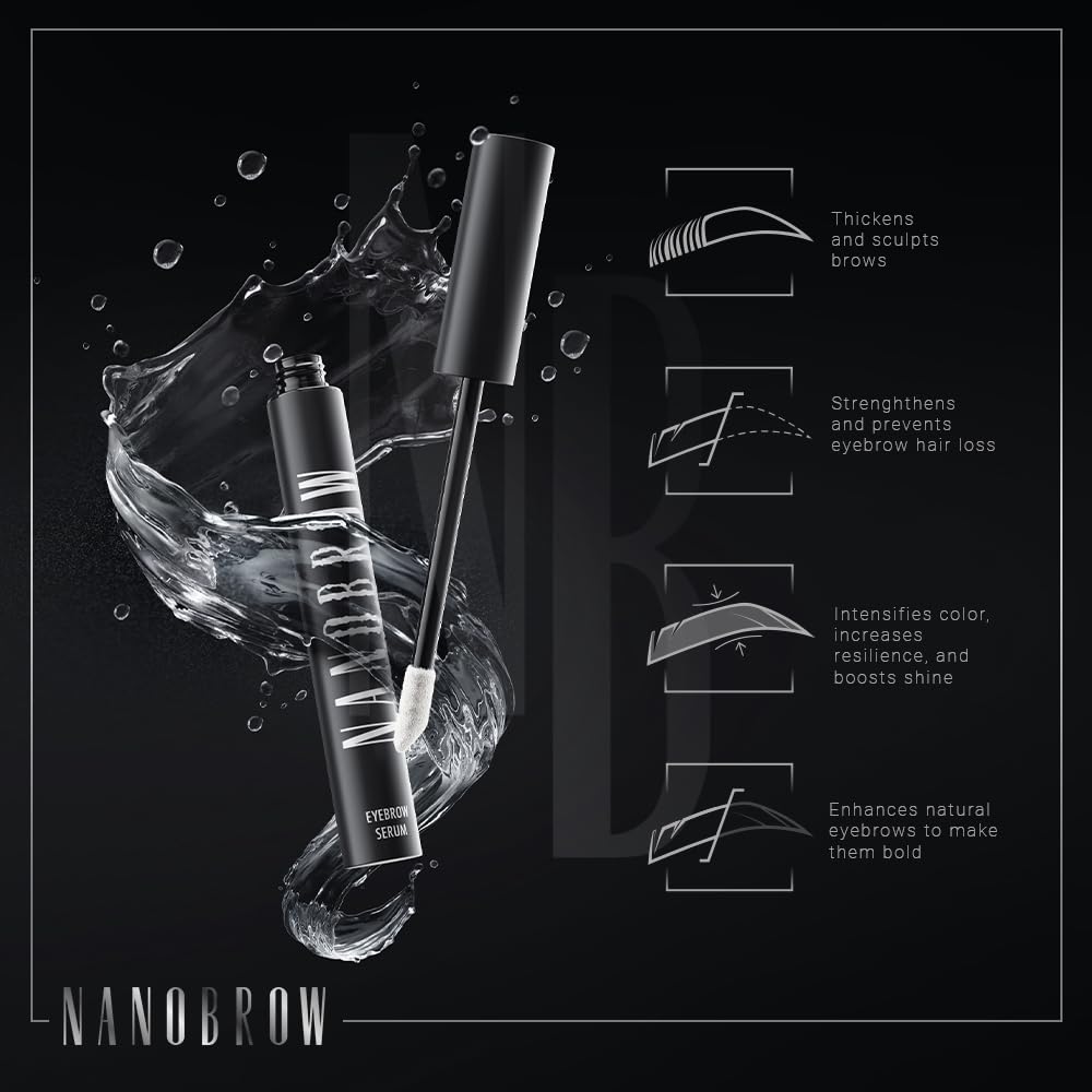 Ingrédients-extraits vegetaux dans Nanobrow pour renforcer et nourrir les sourcils.