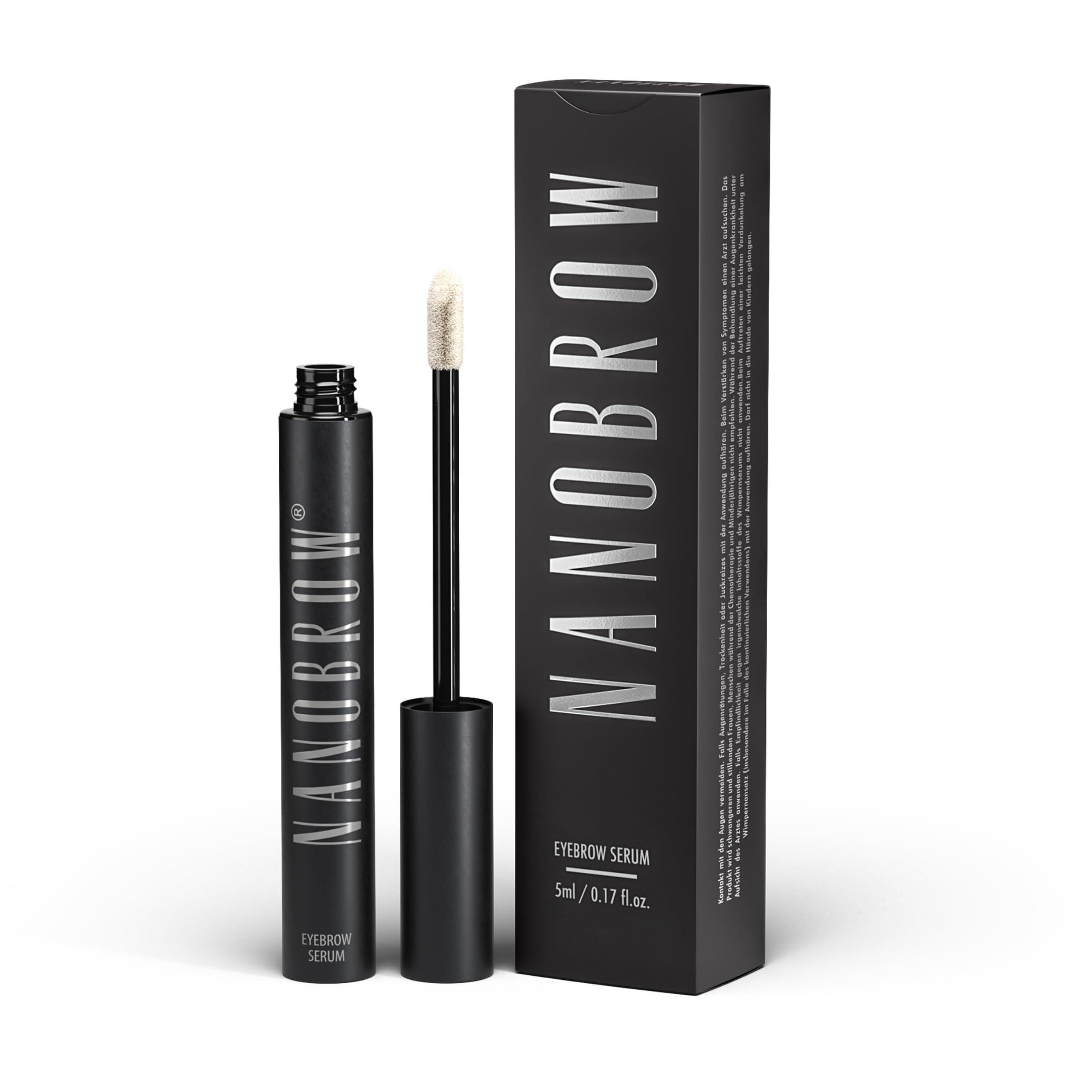 Nanobrow Serum Sourcils: flacon 5ml, application facile pour des sourcils plus fournis.