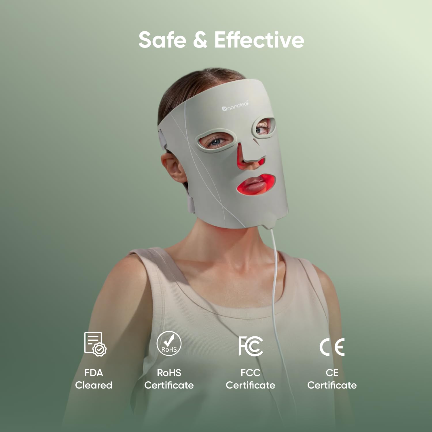 Masque Nanoleaf: design ergonomique et silicone premium pour le confort