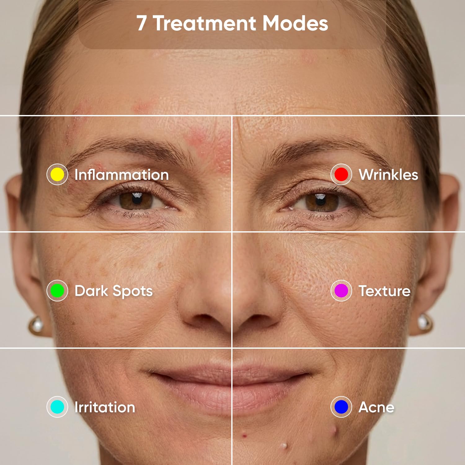 Masque Nanoleaf en silicone flexible assurant un contact optimal sur le visage