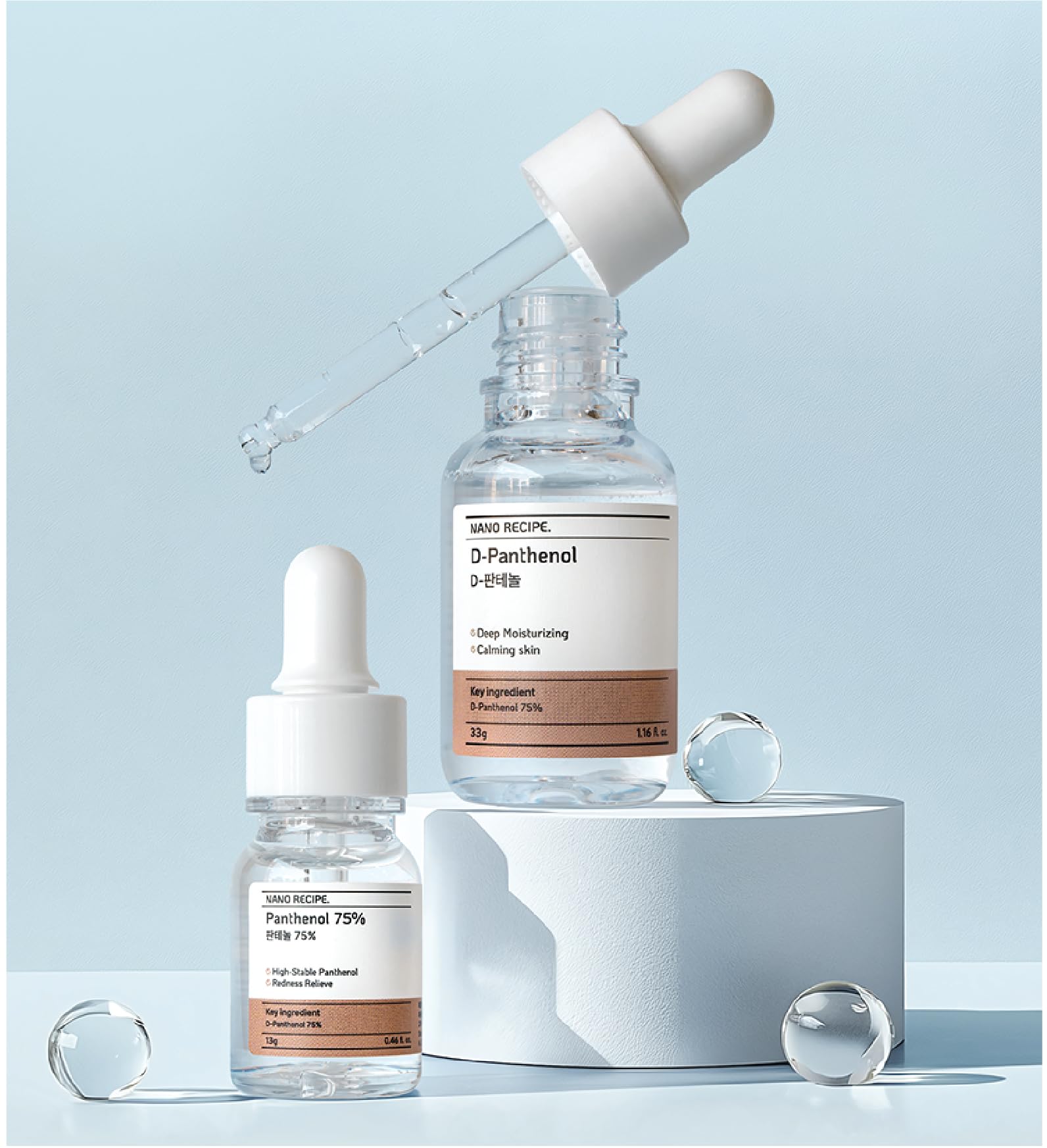 Nano Recipe D-Panthenol, goutte concentrée pour hydrater peau et cheveux