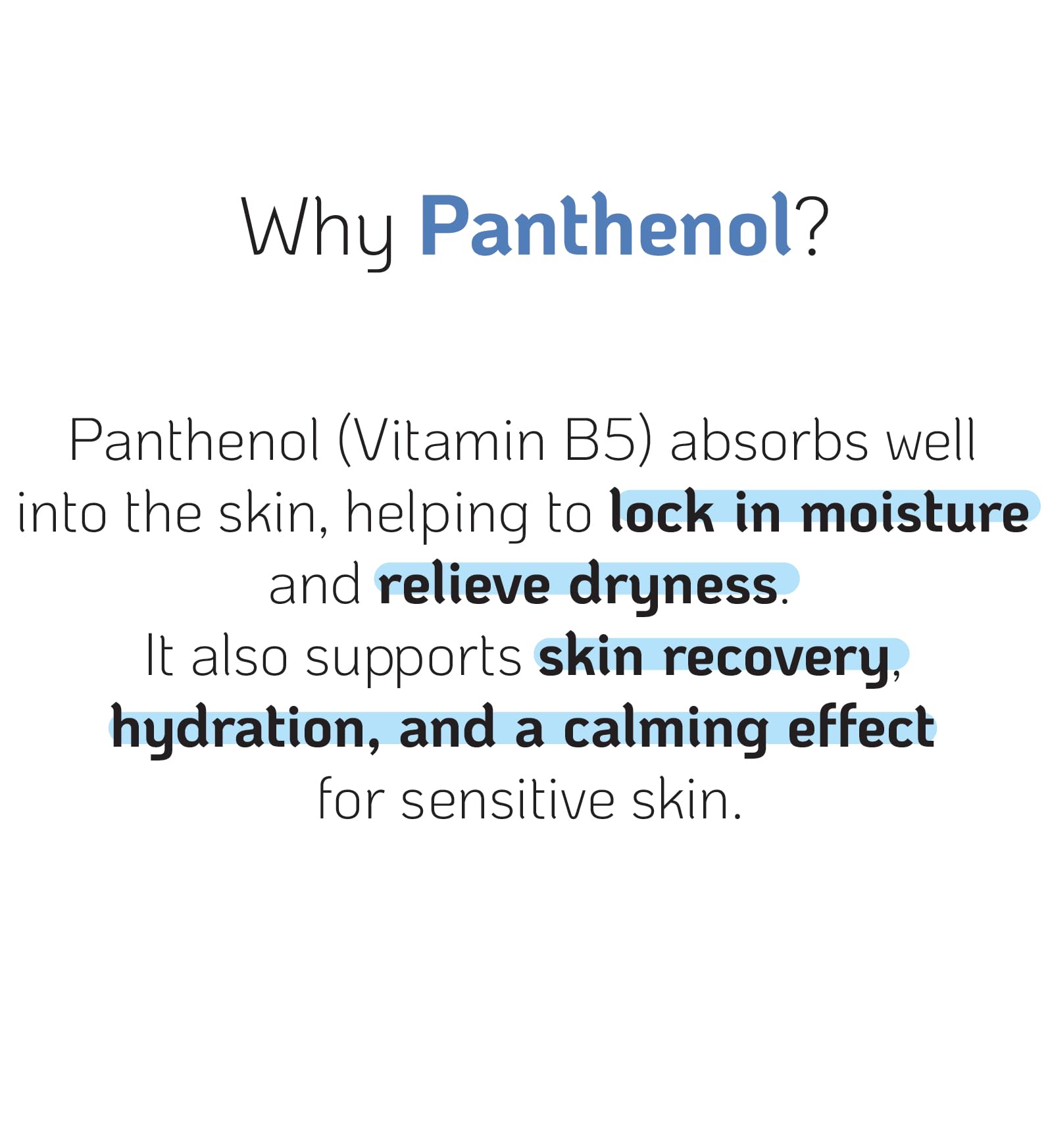 Nano Recipe D-Panthenol, utilisation rapide pour peau et cheveux