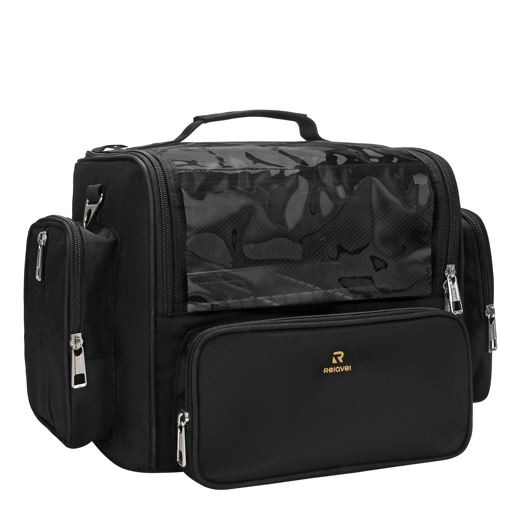 NAONAYA pochette pinceaux transparente avec couvercle, protection anti-poussière et accès rapide.