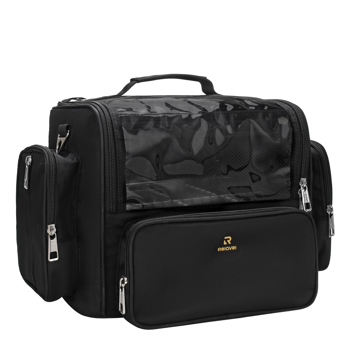 NAONAYA pochette pinceaux transparente avec couvercle, protection anti-poussière et accès rapide.