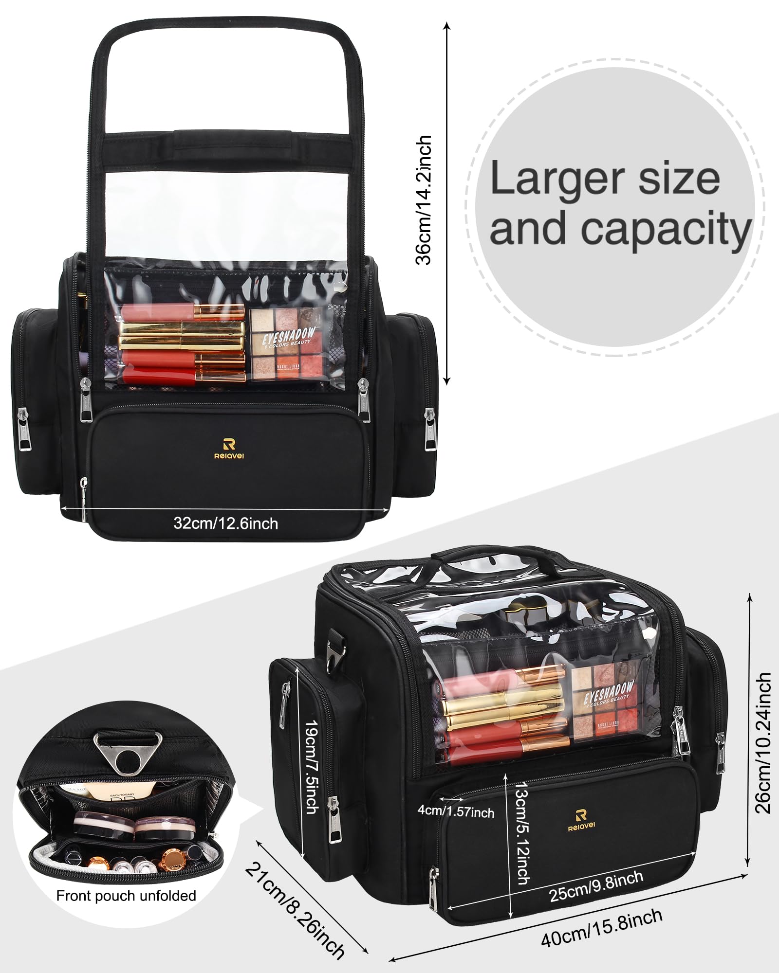 NAONAYA sac maquillage voyage, capacité extra-large pour tous vos essentiels.