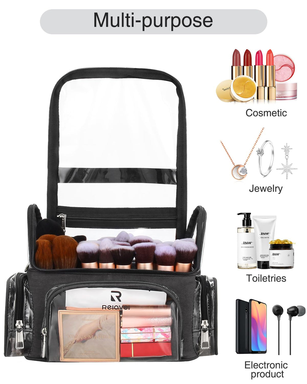 NAONAYA trousse pinceaux diviseurs ajustables pour configuration personnalisée