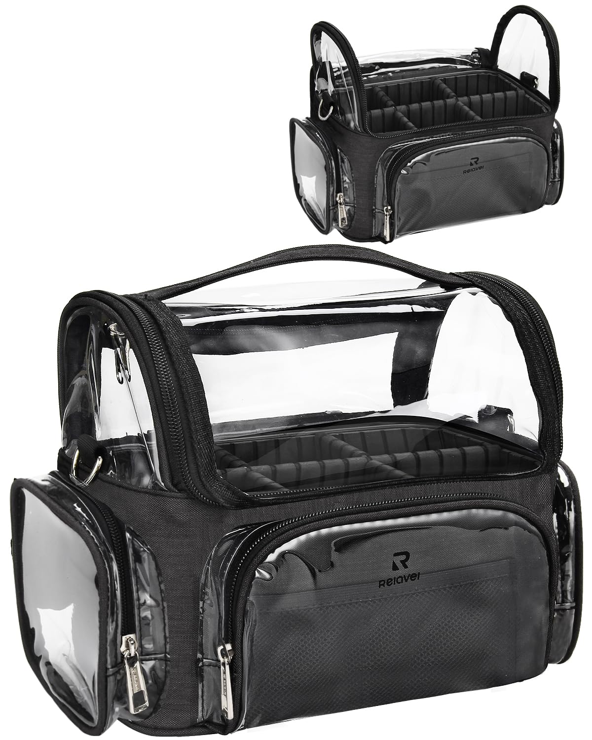 NAONAYA trousse pinceaux transparente avec accès rapide et visuel clair