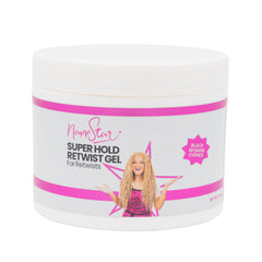 NappStar Gel Fixation Forte pour Locs et Contours, bouteille visible.