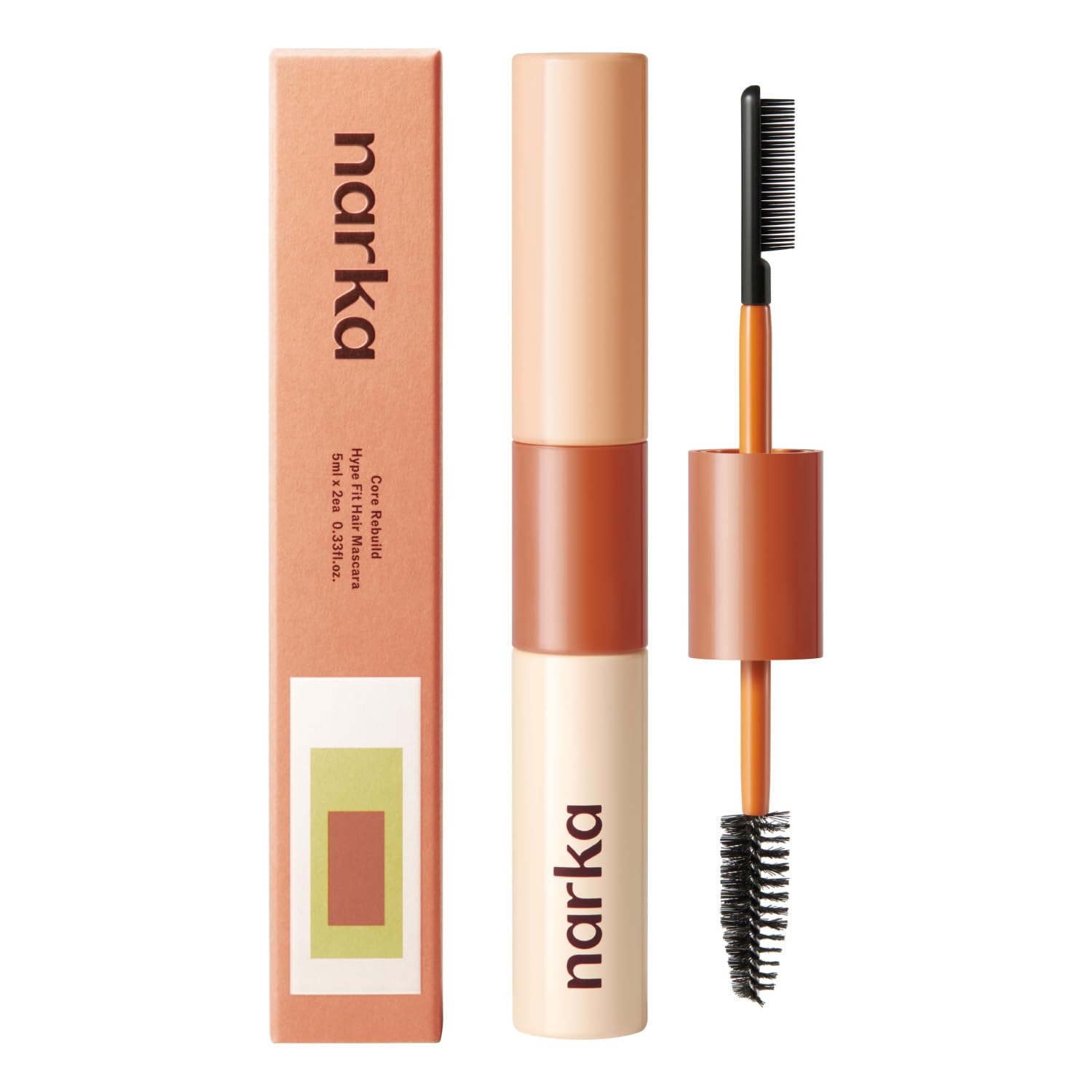 NARKA Hard Fix Hair Mascara: application précise et tenue longue durée.