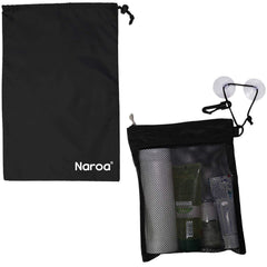 Naroa trousse de toilette étanche ouverte, rangement pratique en voyage.